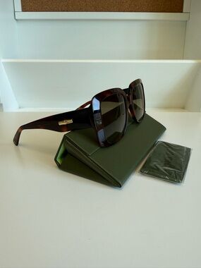 Longchamp Women's Sunglasses: Havana Tortoiseshell, Brown Gradient Lenses, NEW